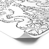 De alchemische fontein poster (Hoek)