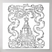 De alchemische fontein poster (Voorkant)