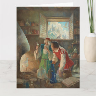 De alchemist, c. 1937, ingediend door N.C. Wyeth Kaart