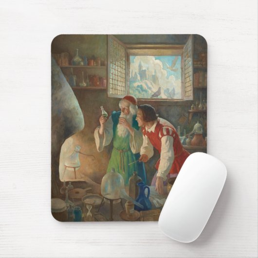 De alchemist, c. 1937, ingediend door N.C. Wyeth Muismat (Met muis)