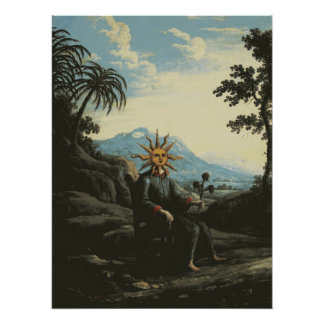 De alchemist die verlichting heeft bereikt perfect poster