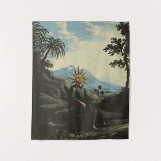 De alchemist die verlichting heeft bereikt wandkleed (Voorkant)