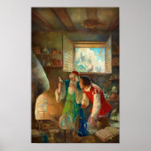 De alchemist door Newell Convers Wyeth Poster (Voorkant)