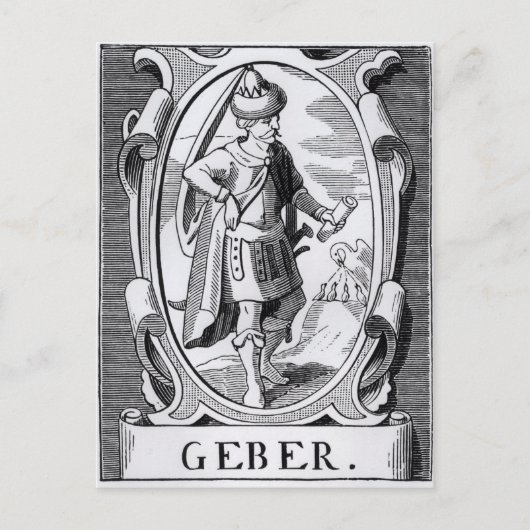 De Alchemist Geber Briefkaart (Voorkant)