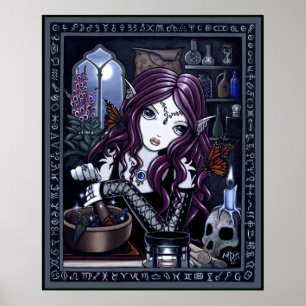 De alchemist Gothic Fantasy Art Poster