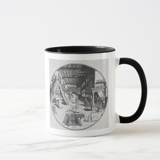 De alchemist in zijn laboratorium, van 'Amphitheat Mok (Rechts)