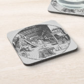 De alchemist in zijn laboratorium, van 'Amphitheat Onderzetter (Linkerzijde)