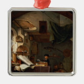 De alchemist metalen ornament (Voorkant)