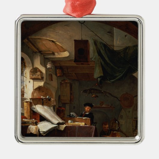 De alchemist metalen ornament (Voorkant)