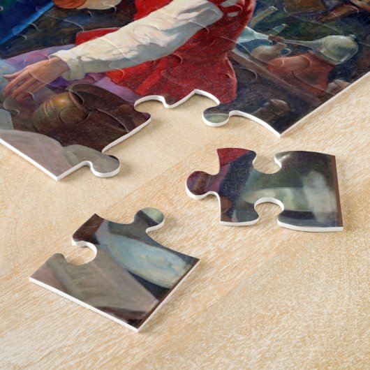 De alchemist Scientist Puzzle Legpuzzel (Zijkant)