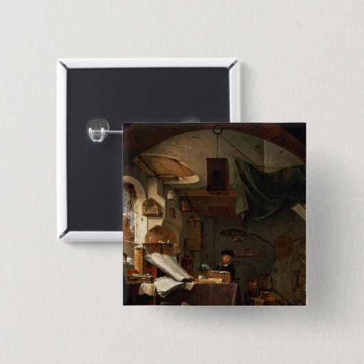 De alchemist vierkante button 5,1 cm (Voorkant /achterkant)