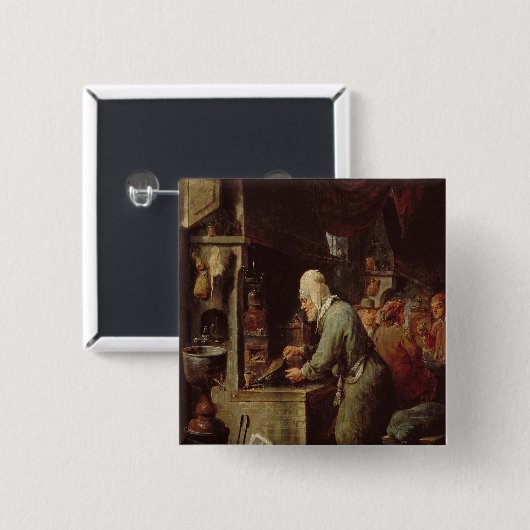 De alchemist vierkante button 5,1 cm (Voorkant /achterkant)