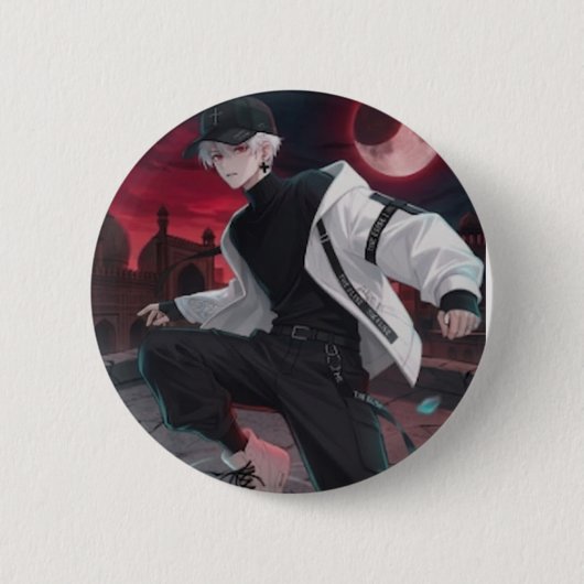 De Alchemist zijn Wervelwind Anime Jongen Knop - M Ronde Button 5,7 Cm (Voorkant)
