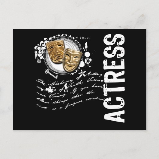De Alchimie van de actrice van Acteren Briefkaart (Voorkant)