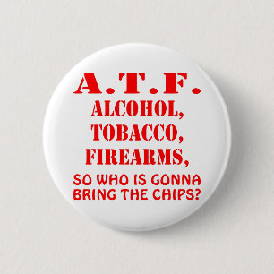 De alcohol, de Vuurwapens van de Tabak zodat Who Ronde Button 5,7 Cm
