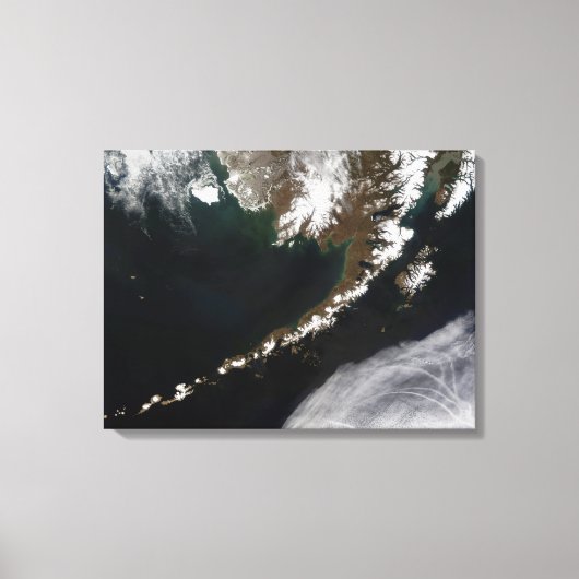 De Aleutiaanse eilanden en het schiereiland Alaska Canvas Afdruk (Voorkant)