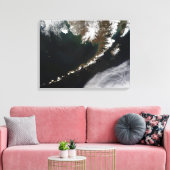 De Aleutiaanse eilanden en het schiereiland Alaska Canvas Afdruk (Insitu (Woonkamer))