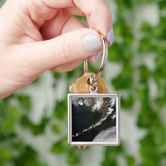 De Aleutiaanse eilanden en het schiereiland Alaska Sleutelhanger (Hand)