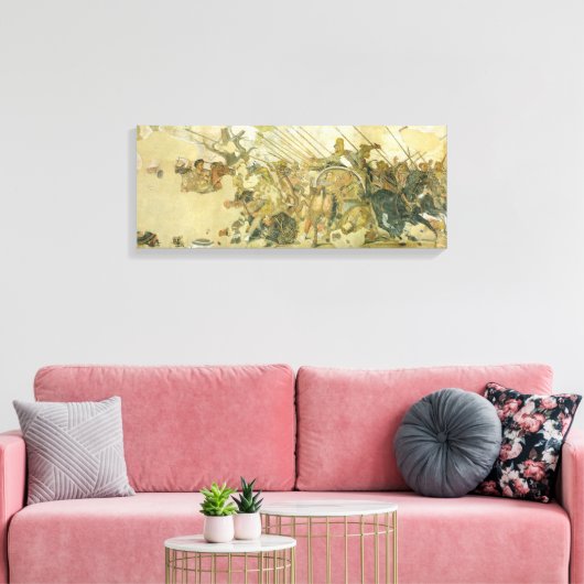 De Alexander Mosaic Canvas Afdruk (Insitu (Woonkamer))