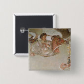De Alexander Mosaic Vierkante Button 5,1 Cm (Voorkant /achterkant)