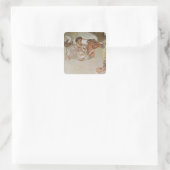 De Alexander Mosaic Vierkante Sticker (Tas)