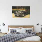 De Alfa Romeo 8C 2900B is een zeer zeldzame en zee Canvas Afdruk (Insitu (Slaapkamer))