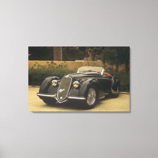 De Alfa Romeo 8C 2900B is een zeer zeldzame en zee Canvas Afdruk (Voorkant)