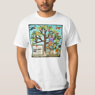 De alfabetboom van de fauna t-shirt