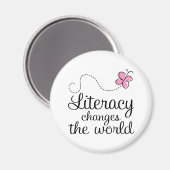 De alfabetisme van de vlinder verandert het wereld magneet (Voorkant / Achterkant)