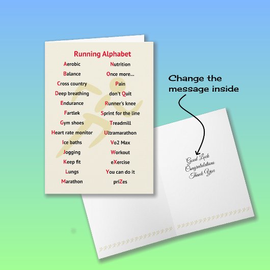 De alfabetsporten van Runner Kaart