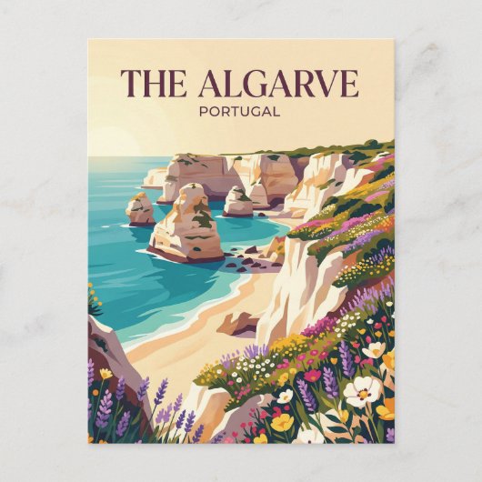 De Algarve Portugal Briefkaart (Voorkant)