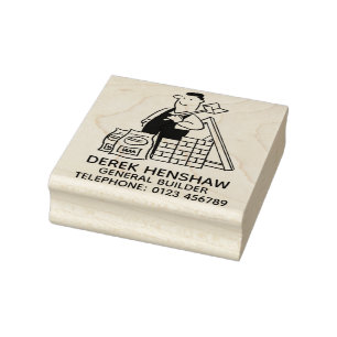 De algemene Afbeeldingen van de Bouwer met de Mate Rubberstempel