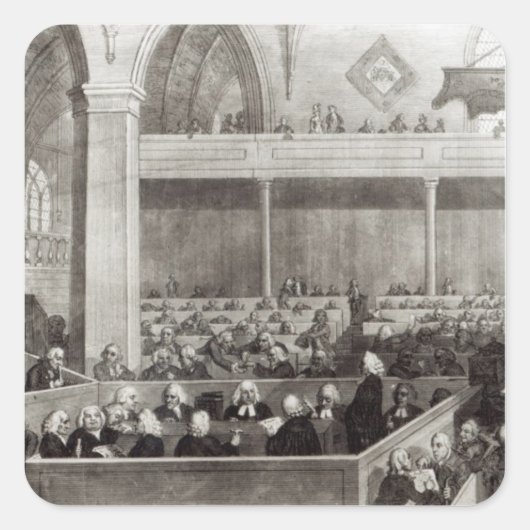 De Algemene Vergadering van de Kirk van Schotland Vierkante Sticker (Voorkant)