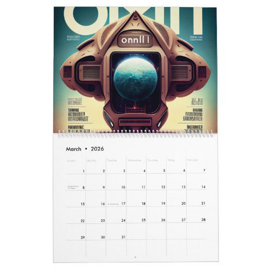 De Alien Navigator 2024 Kalender (Mar 2026)