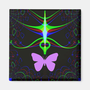 De Alien ontmoet de vlinder.... Magneet