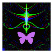 De Alien ontmoet de vlinder.... Poster (Voorkant)