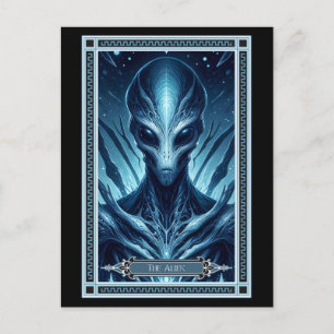 De Alien Tarot-kaart Briefkaart