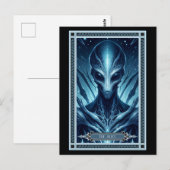 De Alien Tarot-kaart Briefkaart (Voorkant / Achterkant)
