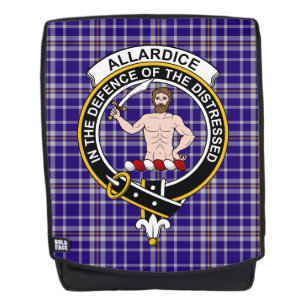 De Allardice Clan Crest Tartan Rugtassen
