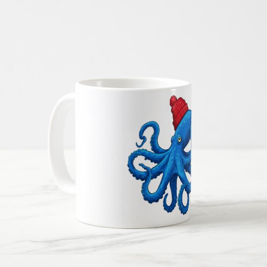 De alledaagse omhelzing: Octopus Edition Koffiemok (Voorkant links)