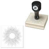 de alleen goede vibes bloem rubber stempel (Gestempeld)