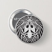 De alleensprekende mot ronde button 5,7 cm (Voorkant /achterkant)