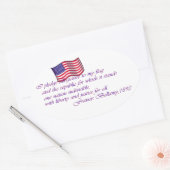 De allegianenplein - 1892 ovale sticker (Envelop)