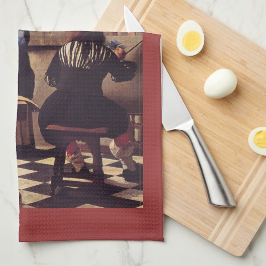 De Allegory der Schilderijen van Johannes Vermeer Theedoek (Quarter Fold)