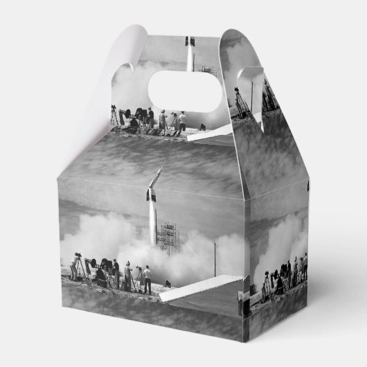 De allereerste raketlancering op het Kaapkanaal Bedankdoosjes (Achterkant)