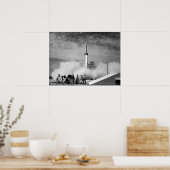 De allereerste raketlancering op het Kaapkanaal Poster (Keuken)