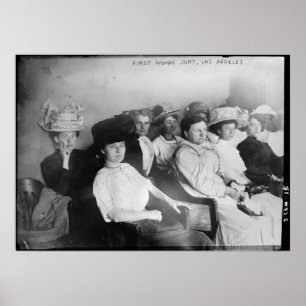 De allereerste vrouwelijke jury in Las Angeles uit Poster