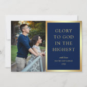De allerhoogste glorie voor God | Kerstfoto Feestdagenkaart (Voorkant)