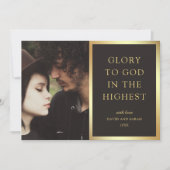 De allerhoogste glorie voor God | Kerstfoto Feestdagenkaart (Voorkant)