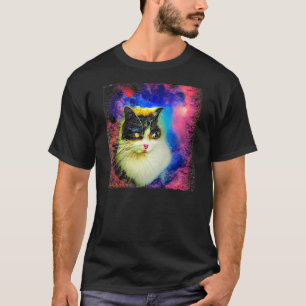 De Allerknuffelste Witte Kat In De Universumnevel T-shirt